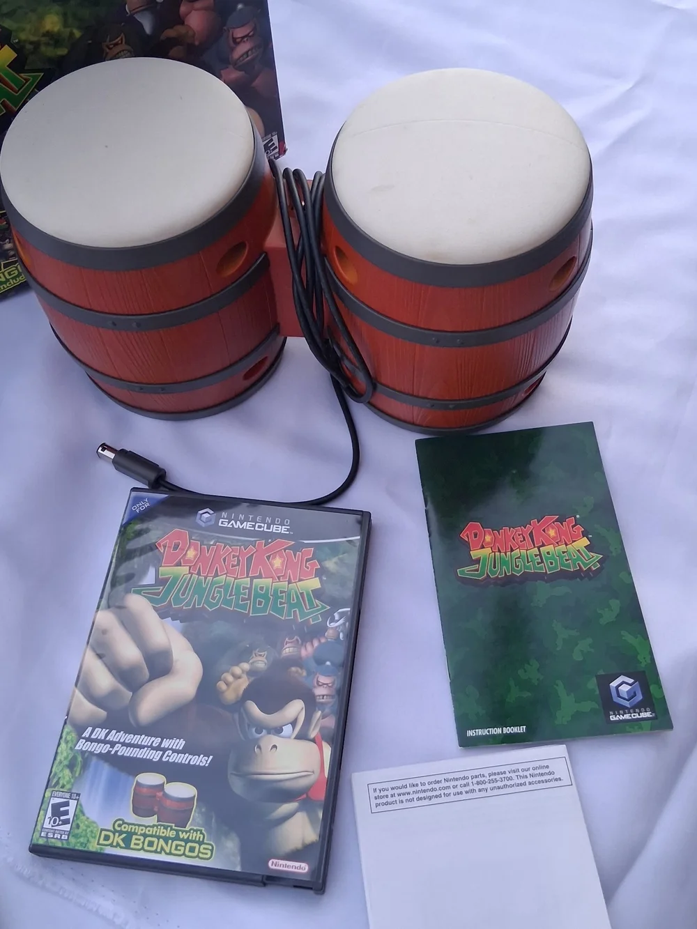 Donkey Kong Jungle Beat DK Bongos Game Box - Bright Multicolor Logo